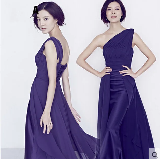 

lace up robe de soiree Formal dresses 2016 sexy one shoulder royal blue chiffon cheap long evening dress vestido de festa longo