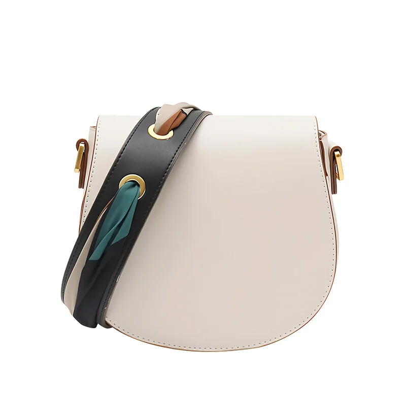 

2 Color Luxury Female Small Saddle Bags Women Cowhide Messenger Bag Elegant Ladies Shoulder Bag Crossbody Bag For 2019