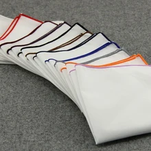 RBOCOTT белый карман квадраты сплошной цвет платок 14 цветов хлопок Hanky 23*23 см для мужчин свадебные бизнес аксессуары RBOCOTT белый карман квадраты сплошной цвет платок 14 цветов хлопок Hanky 23*23 см для мужчин свадебные бизнес аксессуары