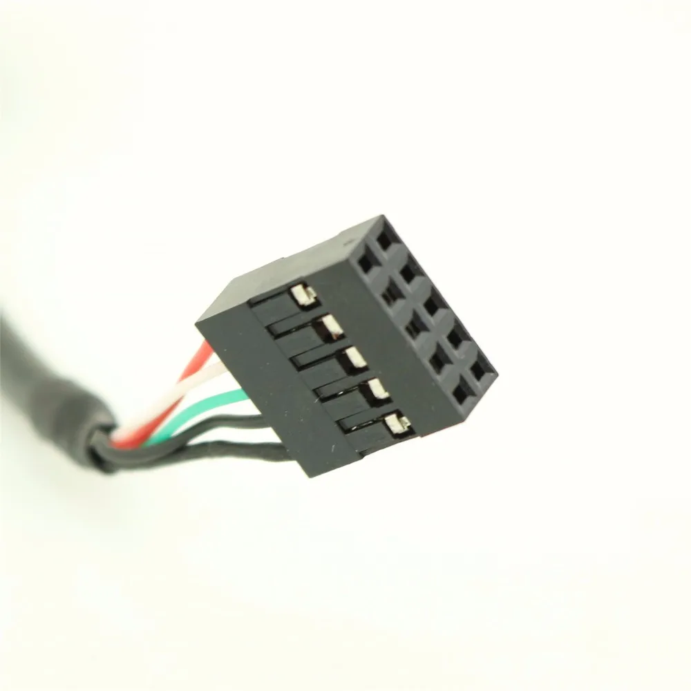 2 шт 10 см USB 2,0 Тип Женский для Dupont 9 Pin Женский коннектор адаптер материнской платы кабель для передачи данных