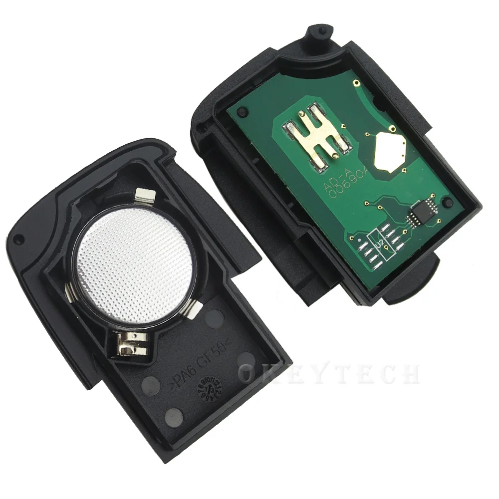 OkeyTech для Audi A2 A3 A4 A6 A8 TT 2002 2004 дистанционный ключ с 3 кнопками 433 МГц 4D0837231N ID48 чип