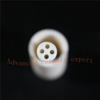 

99.5%Al2O3 High Thermal Corundum Tube 8.0*2.0*10mm/Round Four-Bore Alumina Tube/Insulating Ceramics For Thermocouples Sensors