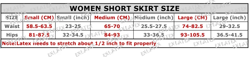 Latex Skirt Women Mini Skirt School Skirt Latex Rubber Gummi Black Short Skirt Fetish Leather Skirt (2)-