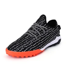 Домашние мужские футбольные бутсы для мальчиков, футбольные бутсы, черные, белые детские бутсы, спортивные кроссовки, Дышащие футбольные бутсы