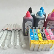 85n чернил комплект для Epson Photo 1390 фото T60 фото R330 принтер с ARC чип с шприц чернилами бутылки Качество