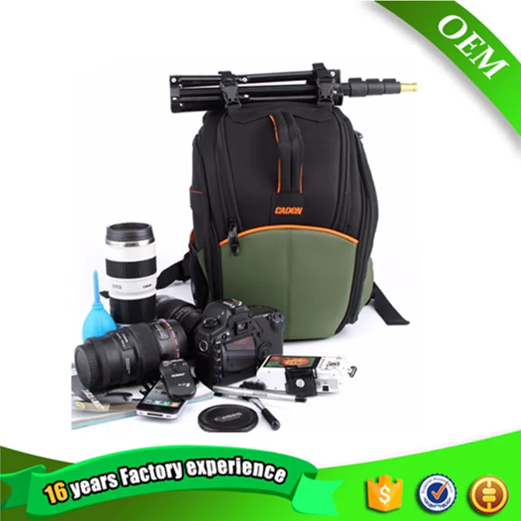 Caden Fashion High Quality Dslr Waterproof Nylon Bag Men and Women Lightweight Camera Backpack bag