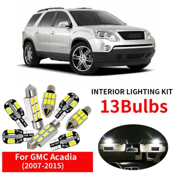 

13x Auto Interior LED Lights Bulb Kit For 2007 2008 2009 2010 2011 2012 2013 2014 2015 GMC Acadia Map Dome License Plate Light