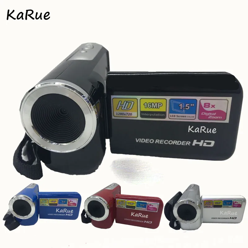 

KaRue Mini Digital Video Camera DV138 1.5 Inch Screen 15MP Resolution 5MP Cmos 8X Digital Zoom for Children Gift