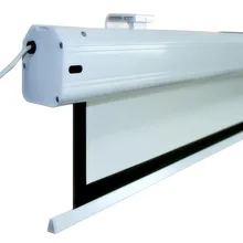 150 16 9 Super Deluxe Electric Motorized Projector font b Screen b font Cinemawhite fiberglass with