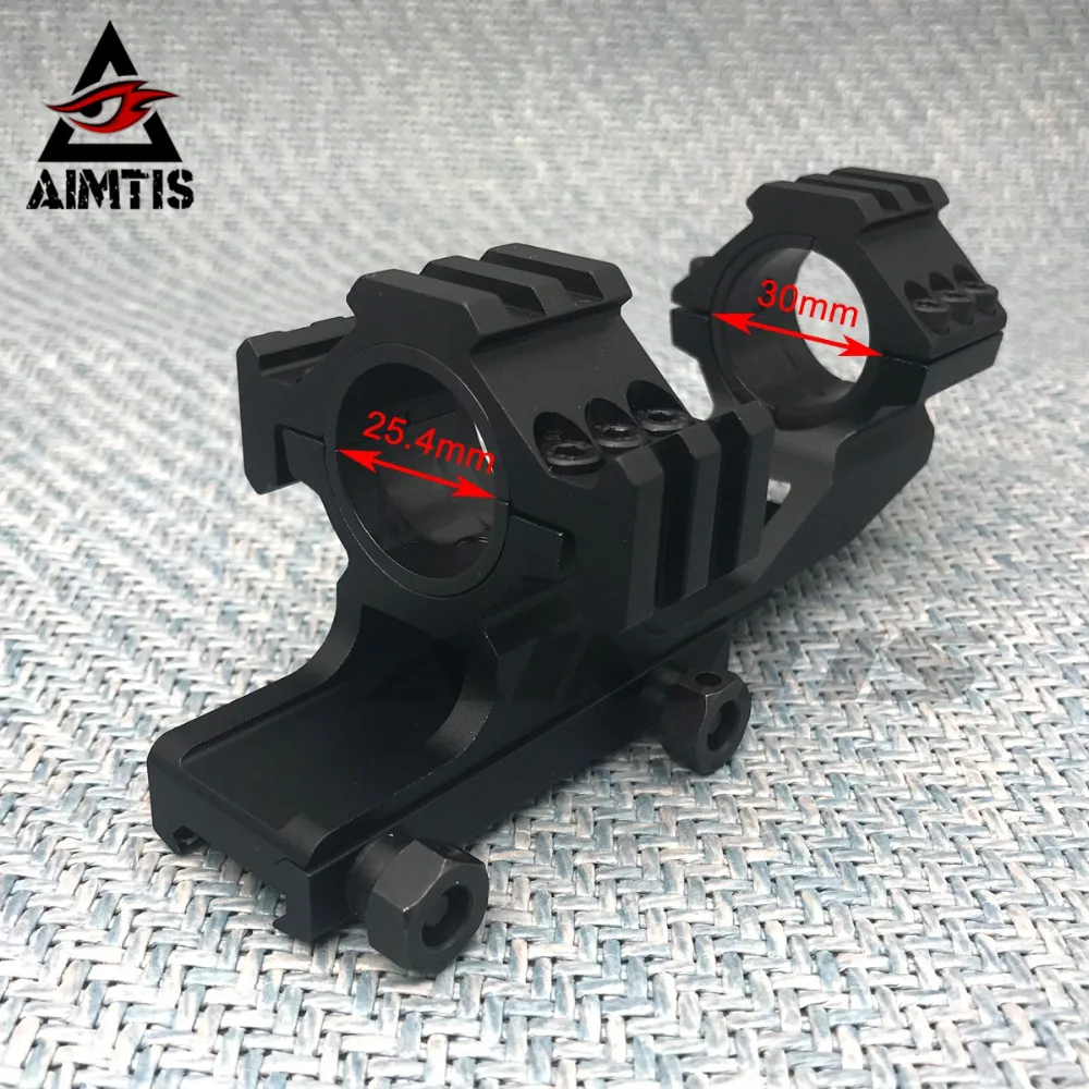 AIMTIS тактический пистолет AR15 винтовка 25,4/30 мм оптический прицел крепление Tri-Side Rail Удлинительный рельс подходит 20 мм Вивер Пикатинни