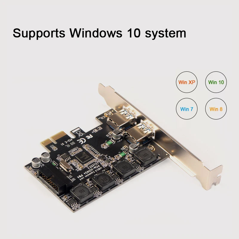Высокая Quality19 PIN PCI-E двойной USB3.0 Порты карты расширения адаптер PCI Express NEC D720201 основной Управление чип для настольных ПК