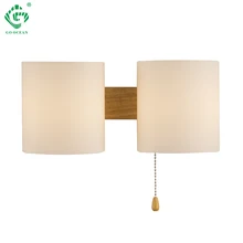 Modern Wood LED Wall Light E27 Sconces For Home Bedroom Bedside Wall Lamps Bathroom Decoration Corridor Night Indoor Lighting gold crystal led wall sconces lamps for bedroom living room bedside bathroom closet night light modern luxury wall light