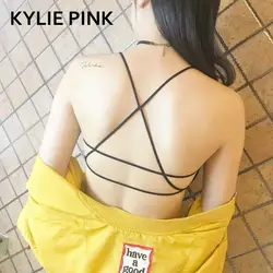 KYLIE розовый молодые девушки обучение бюстгальтер трубы Топы Мягкий Нижнее белье для подростков Нижнее белье Одежда для девочек-подростков