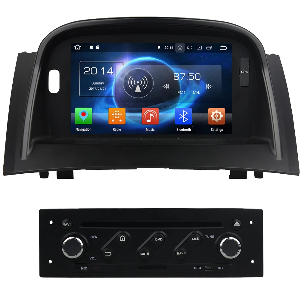 Perfect 7" Octa Core 4G Android 8.1 4GB RAM 64GB ROM BT Car DVD Multimedia Player Radio Stereo Head Unit For Renault Megane II 2004-2009 0