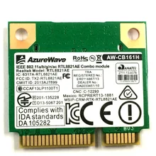 SSEA AzureWave RTL8821AE AW-CB161H 433 Мбит/с 802.11ac Половина мини PCI-E WLAN wifi BT BlueTooth 4,0 карта