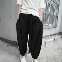 27-44 Для мужчин одежда мода GD DJ стилист большой карман штаны-шаровары шаровары плюс размер костюмы