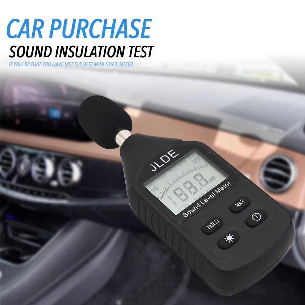 

High Accuracy Digital Sound Level Meter 30-130 DB Sound Automotive Decibel Meter Mini Noise Detector Auto Power Off Function