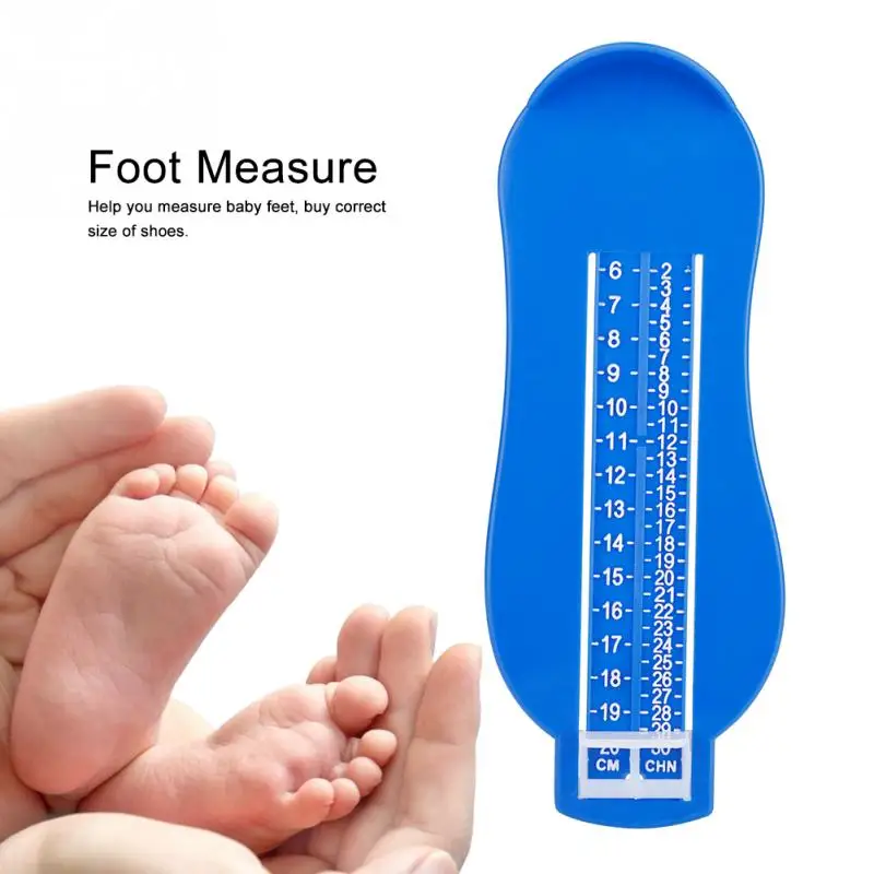 Kentew Household Plastic Children Foot Length Measuring Ruler Baby Feet Measurer Shoe Measuring Devices