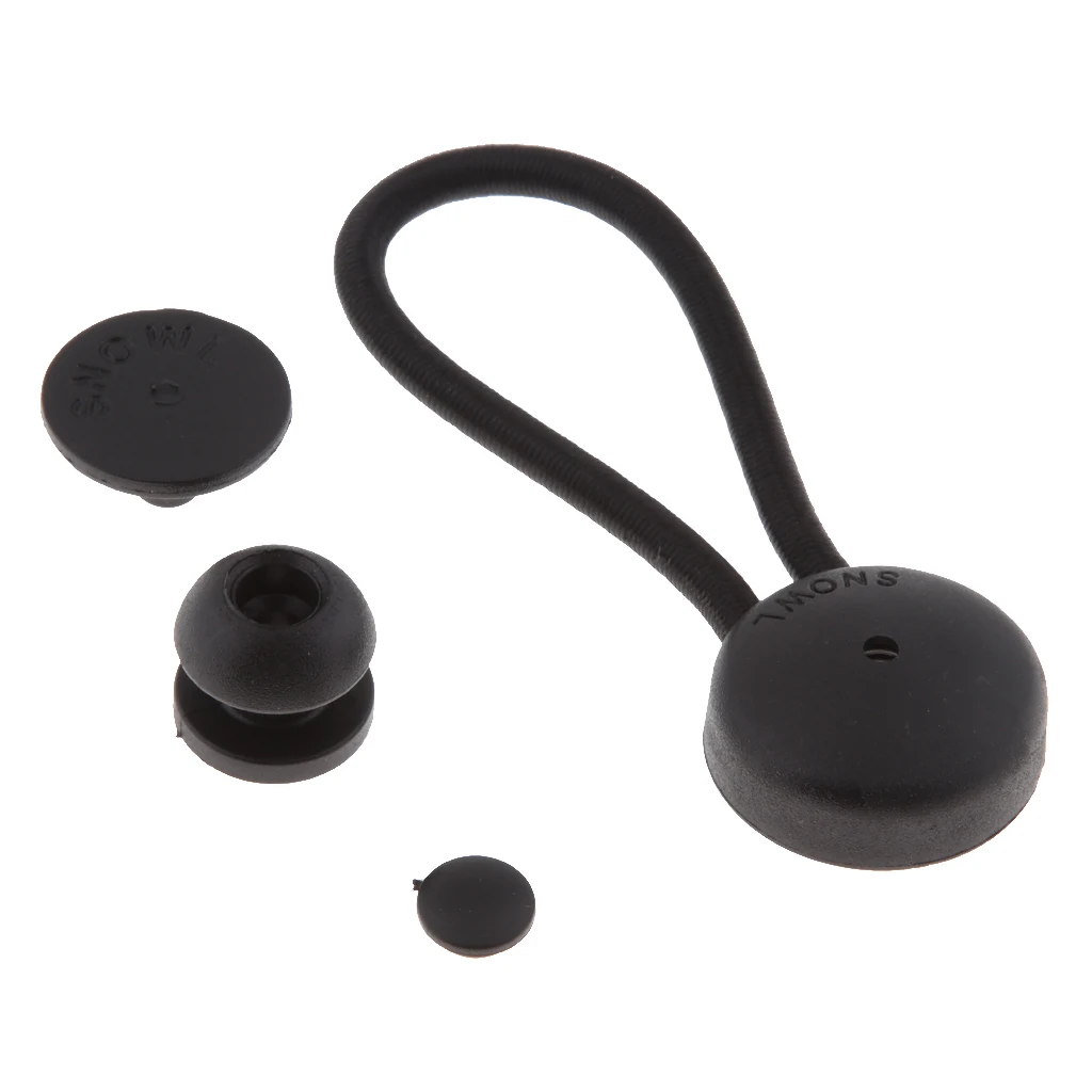 High Quality Black Ball Bungee Bungie Cord Heavy Duty Canopy Tarp Tie Downs Kit for Outdoor Marine Boat Journey Baggage Holder
