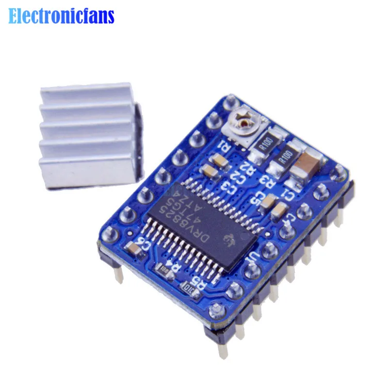 

10Pcs 3D Printer Parts StepStick DRV8825 DRV 8825 Stepper Motor Driver Ramps 1.4 Reprap 4 PCB Module Replace A4988 With Heatsink