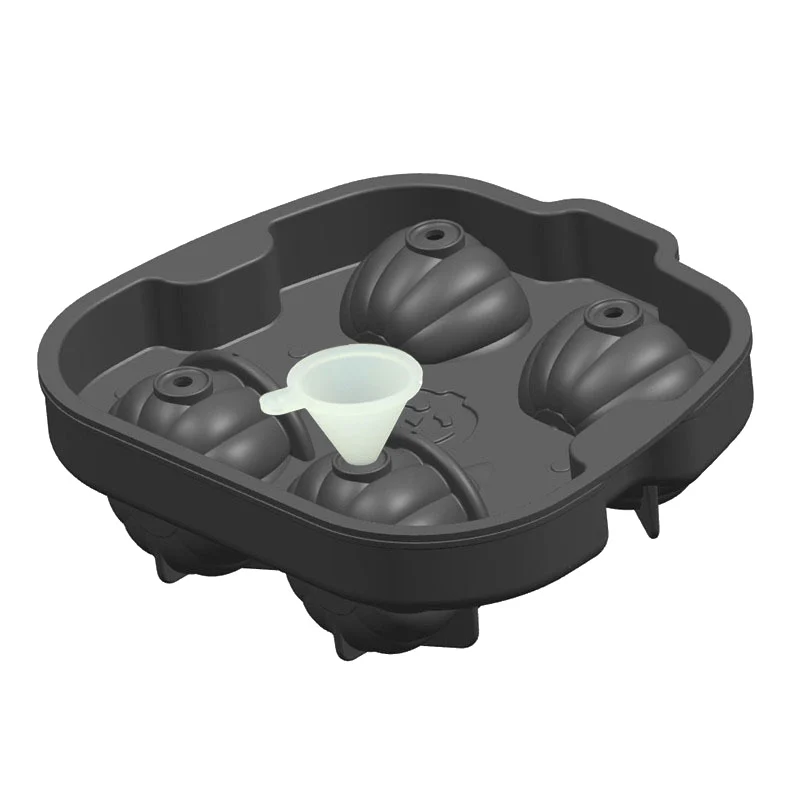 2019 4 сетки подарок на Хэллоуин 3D Тыква кубики льда тыква в форме лоток для