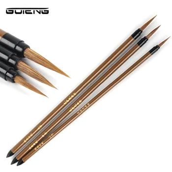 

3Pcs Miniature Paint Detail Brush Wolf Hair Professional Fine Detailing For Art Supplies Drawing Art Pen Paint Brush