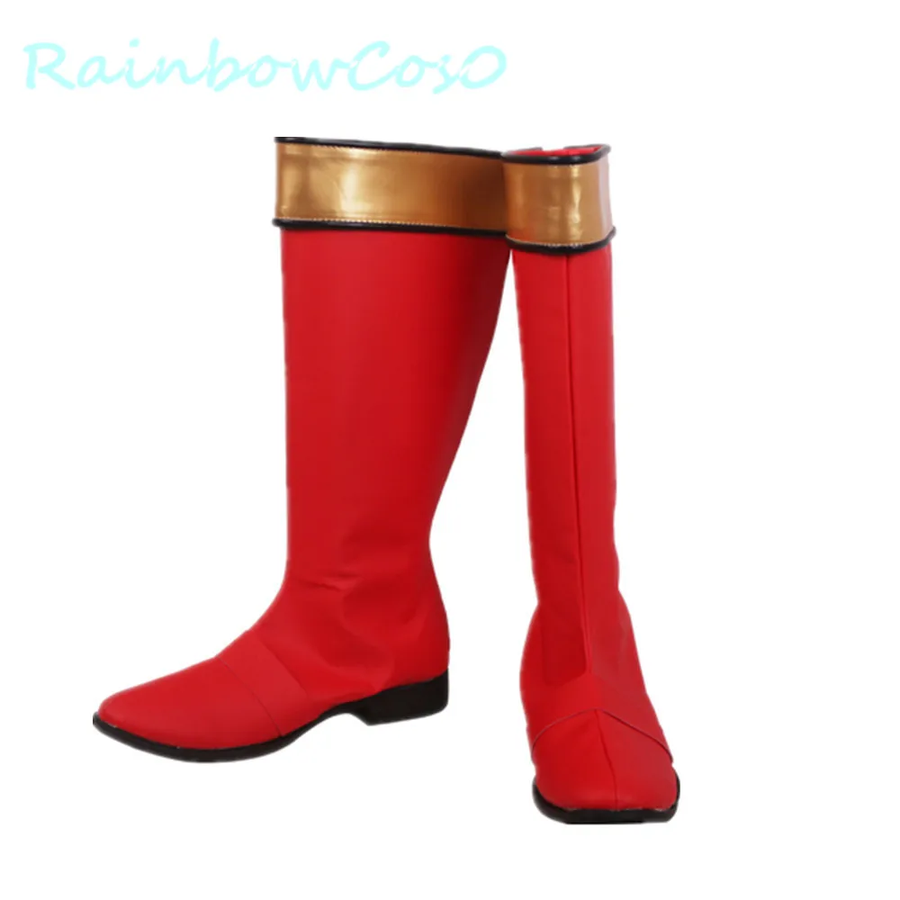 RainbowCos0 Free Shipping Cosplay Shoes Kaizouku Sentai Gokaiger Captain Marvelous Famille Boots Props Game Anime Halloween