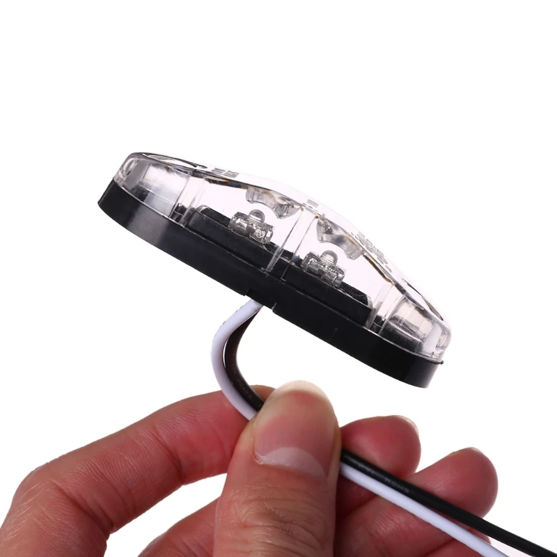 Новый 1 шт. белый 2LED боковой габаритный светильник лампа для автомобиля грузовика