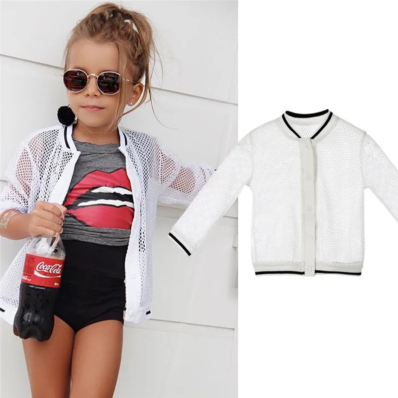 Trendy Kids Baby Girls clothes long sleeve Button casual cotton Tops