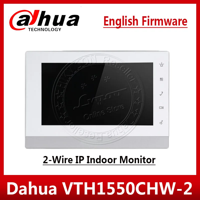 Dahua VTH1550CHW-2 Monitor 2-Wire IP Indoor Monitor 7\ TFT Capacitive Touch Screen Video Intercom Upgrade from VTH1550CH Dahua VTH1550CHW-2 Monitor 2-Wire IP Indoor Monitor 7\ TFT Capacitive Touch Screen Video Intercom Upgrade from VTH1550CH