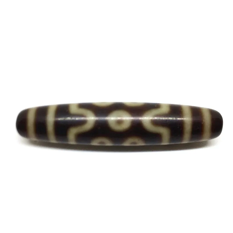 

Natural Agate Ivory Color 7 Eyes Amulet Tibetan Dzi Beads for Bracelet and Necklace Making Tibetan Collection