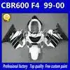 Пользовательские высокого класса обтекатели комплект для HONDA 1999 2000 CBR 600 F4 Красный Синий 99 00 cbr600 f4 запасные части корпуса обтекатели комплект NE4