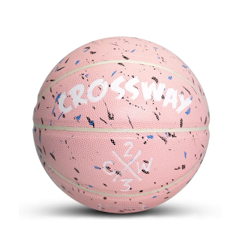 Pink Корзина для взрослых мяч размер 7 PU Globetrotters крытый и открытый баскетбольный мяч тренировочный баскетбольный мяч уличный баскетбол подростковый - Цвет: Pink