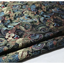 75x100 см черный цветочный принт жаккардовая парча ткань, жаккардовое платье ткань обивка Мебель Ткань сумка палатка швейный материал