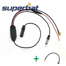 Superbat FM/AM to DAB/DAB+/FM/AM автомобильный радиоусилитель/конвертер/сплиттер и SMB to F разъем антенный Кабель-адаптер