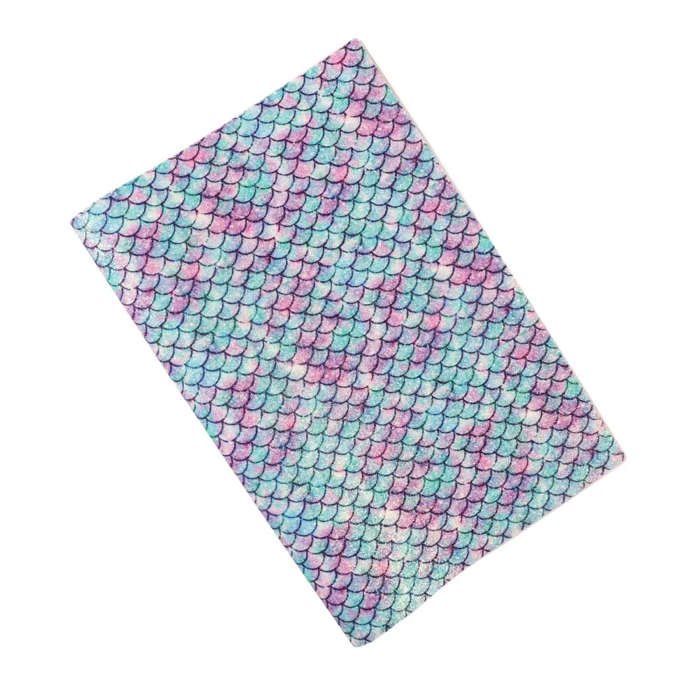blue IBOWS 22*30 см русалка блестящая ткань с принтом PU пэчворк DIY сумка обувь ткань ручной работы чехол для телефона материал вечерние украшения - Цвет: blue