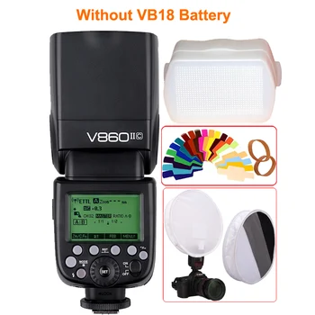 

Godox Ving V860II V860II-C/N/S E-TTL HSS 1/8000 Without VB18 Battery Speedlite Flash for Canon Nikon Sony Olympus Panasonic Fuji