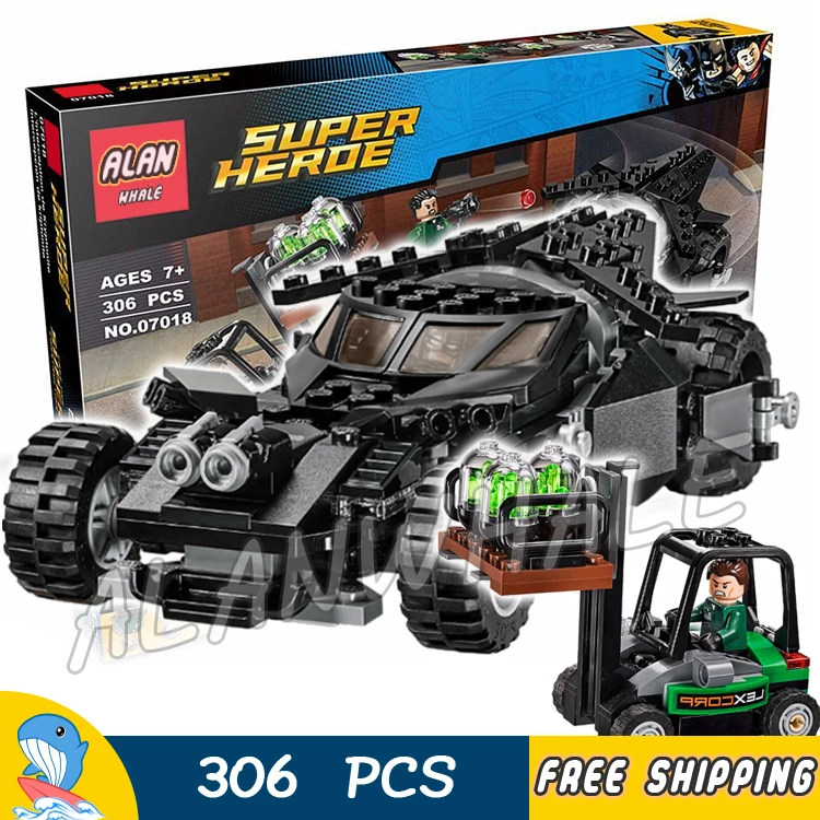 

306pcs Super Heroes Batman Movie Superman Kryptonite Interception 07018 Model Building Blocks Toys Bricks Compatible with Lego