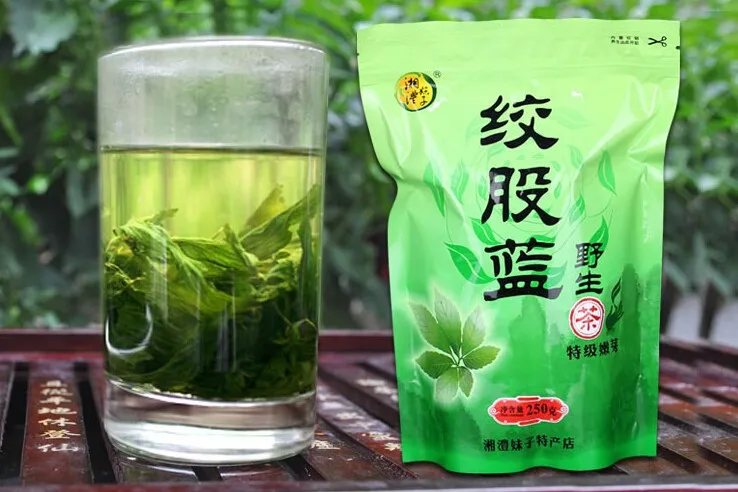 500 г, сушеный дикая гинестемма, пентафиллум, травяной чай, ниже артериального давления, против рака, травяной чай