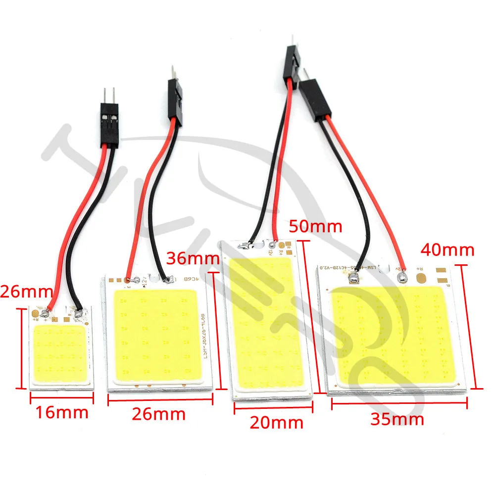 Hviero White Red Blue T10 Cob 24 SMD 36 SMD Car Led Vehicle Panel Lamps Auto Interior Reading Lamp Bulb Light Dome Festoon BA9S DC 12v