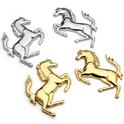 Flying Carriage Silver Gold Metal Stainless for Ferrari Style Horse Badge Emblem 3D Metal Zinc Alloy Outstanding Personality