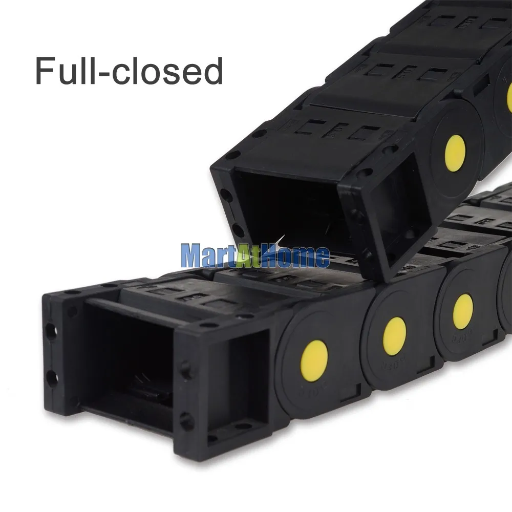 Черный Enhanced Пластик нейлоновый буксирный Канат гибкий кабель-канал ...