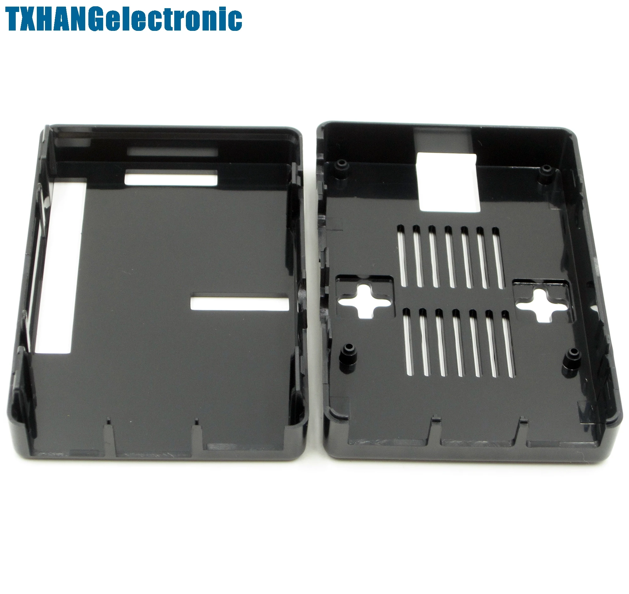 

ABS V2 Premium Black Case Boxes Raspberry Pi 2 B Case Cover Enclosure Box ABS V2