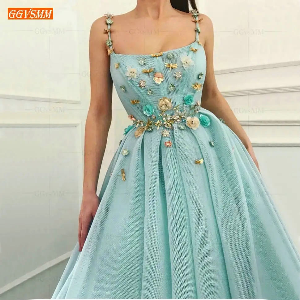 HTB1lTEweUWF3KVjSZPhq6xclXXaf.jpg Elegant Tulle Ice Blue Prom Dresses Long 2020 Illusion Sleeveless Slim Fit Formal Dress Prom Spaghetti Strap Evening Party Gowns