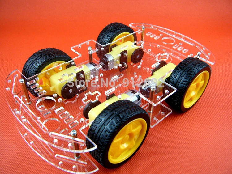 NEW 4WD Robot Smart Car Chassis Kits car with Speed Encoder for Arduino