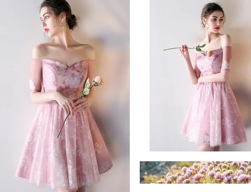 Короткие платья подружки невесты, платье Fiesta Vestido Soiree, Пышные свадебные платья для выпускного вечера, платья сестры невесты TS1705