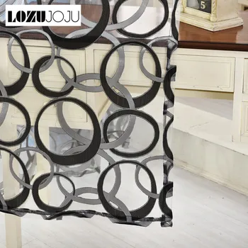 

LOZUJOJU Modern organza transparent tulle curtains window treatments sheer panelpurple curtains for living room endless design