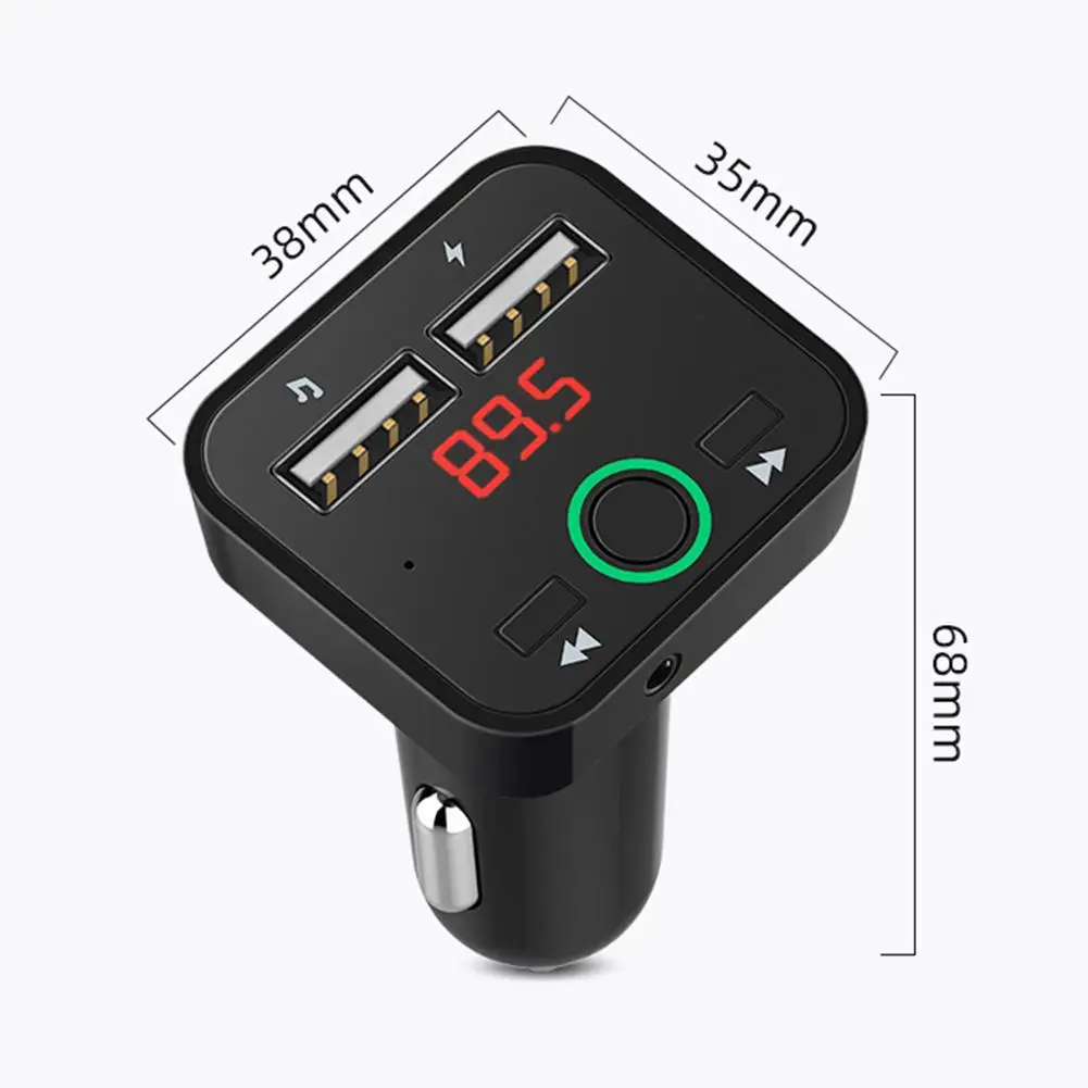 BT-C5 Bluetooth 5,0 автомобильные Хэндс фри набор Беспроводной MP3 плеер 5V 2.1A Dual USB Зарядное устройство для автомобильного радиоприемника адаптер предназначен для IPhone
