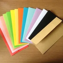 Винтажные разноцветные 20 цветов дизайн 22x11 см декоративные цветные конверты индивидуальность/120 шт./компл./ /