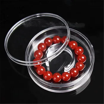 

DoreenBeads Fashion Acrylic Jewelry Bracelets Gift Boxes Round Transparent Clear Gift Box 10.5cm(4 1/8") x 2.9cm(1/8") , 1 Piece